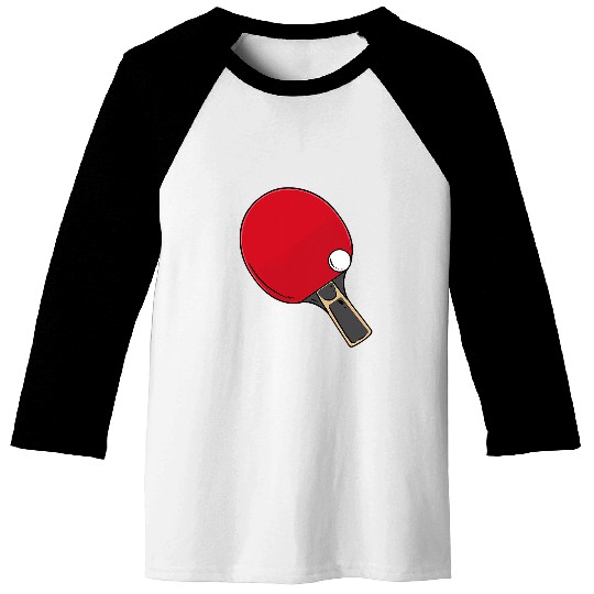 Sport Ping Pong Paddle Baseball Tees