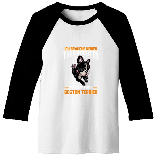 Boston Terrier Pet Therapy Baseball Tees