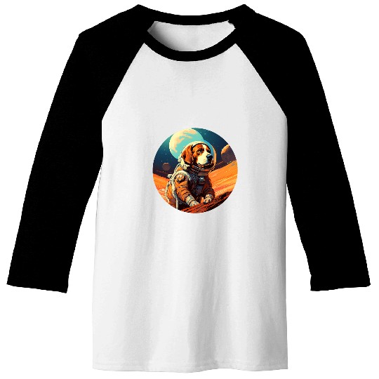 Beagle Pet Mars Funny Dog Astronaut 1 0 Baseball Tees