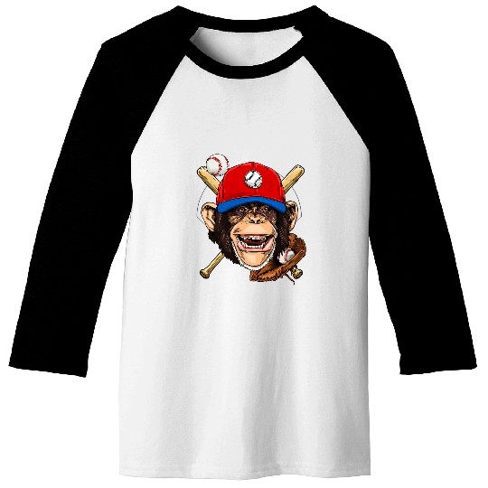 Sport Baseball Monkey Baseball Monkey Lovers Baseball Player 74 Baseball Tees