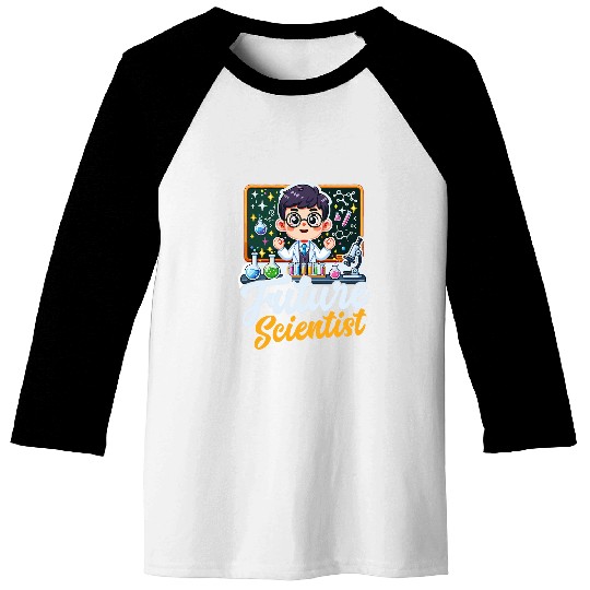 Future Scientist Student Science Fair Boy Girl Scientist Baseball Tees