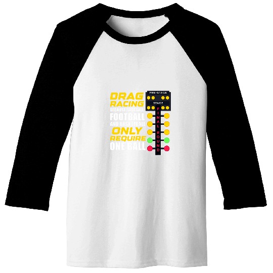 Sport Baseball drag racing baseball only require one ball Design Baseball Tees