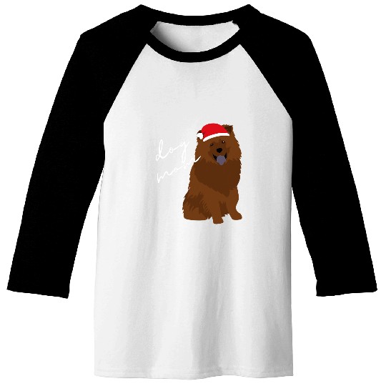 Chow Chow Pet Red Chow Chow Dog Mom Christmas Baseball Tees
