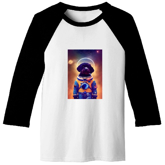 Portuguese Pet Astronaut Space Funny Art Baseball Tees