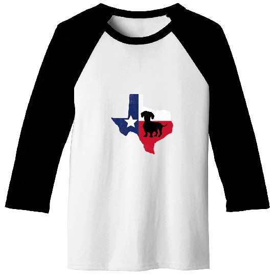 Dachshund Pet Texas Gift Texan State Baseball Tees