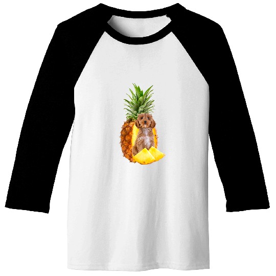 Cockapoo Pet pineapples Cockapoo Birthday For Cockapoo Dog Fruit Vegan Baseball Tees
