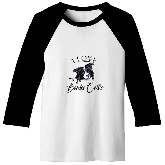 Border Collie Pet Love Animal Pet Baseball Tees