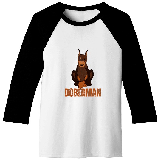 Doberman Pet Pinscher Baseball Tees