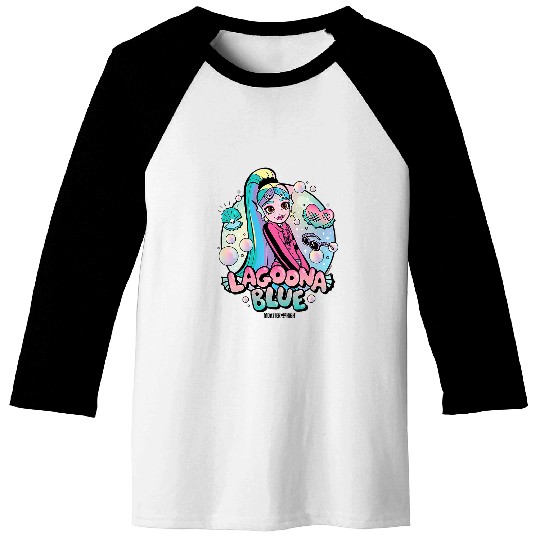 Kids Monster High Lagoona Blue Bubbles Baseball Tees
