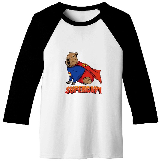 capybaras Mammal Supercapy capybaras Funny Capibara Baseball Tees