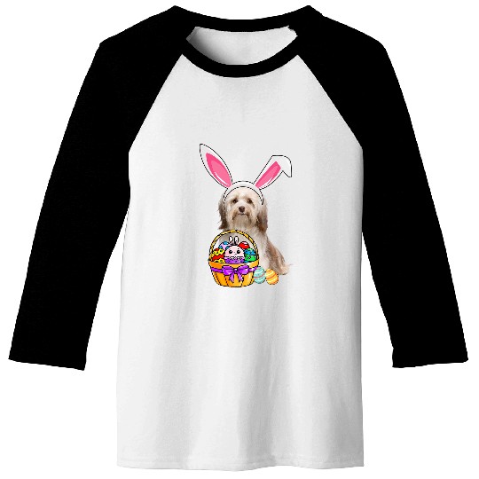 Havanese Pet Easter Egg Funny Havanese Easter Baseball Tees