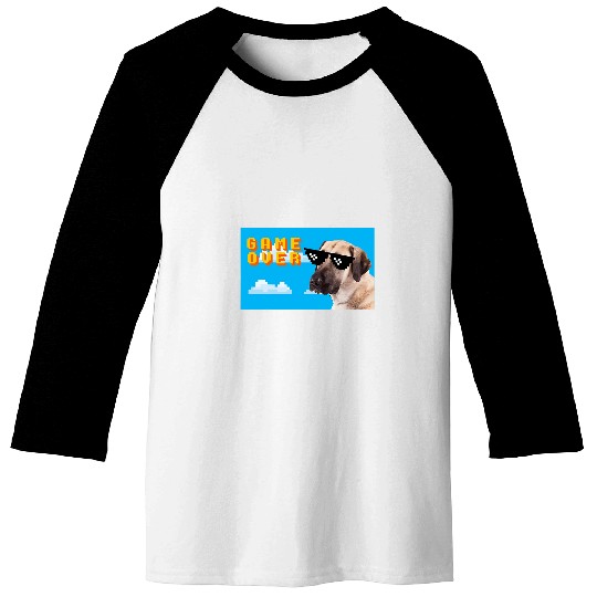 Anatolian Shepherd Pet 8Bit Game Over Anatolian Shepherd Baseball Tees