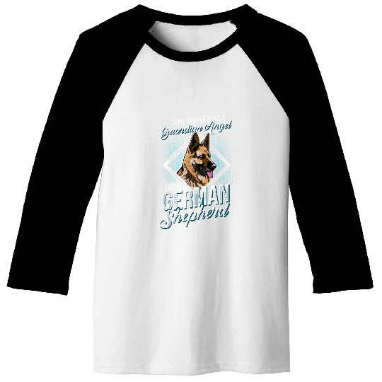 German Shepherd Pet dog Guardian Angel Baseball Tees
