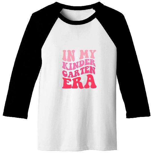 In My Kindergarten Era Groovy Back To School Teacher Student Baseball Tees
