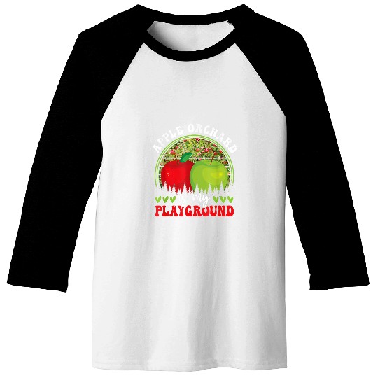 Apple Orchard Fruit Picking Harvest Season Apple Picking Baseball Tees