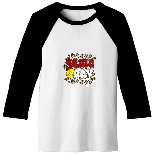 Sport Softball Game Day Leopard Softball Game Day 1 Baseball Tees