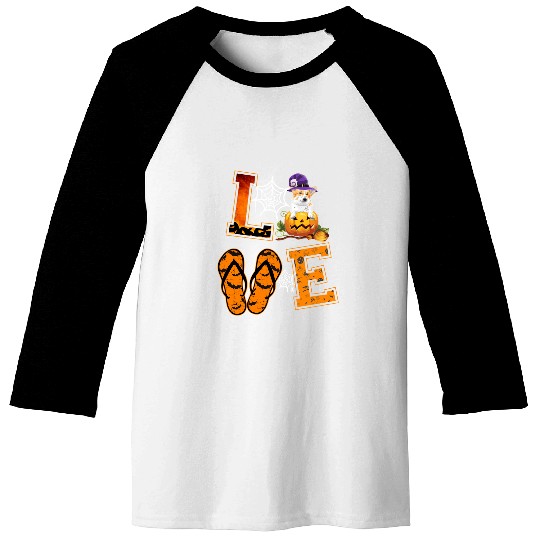 Corgi Pet Dog Halloween Love 185 Baseball Tees