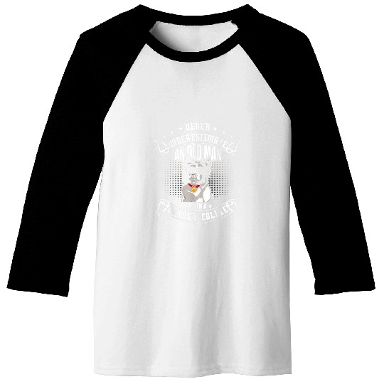 Border Collie Pet Never Underestimate An Old Man With Border Collie Baseball Tees