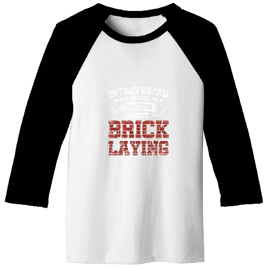 Funny Cool Brick Mason Bricklayer Apparel 2 Baseball Tees