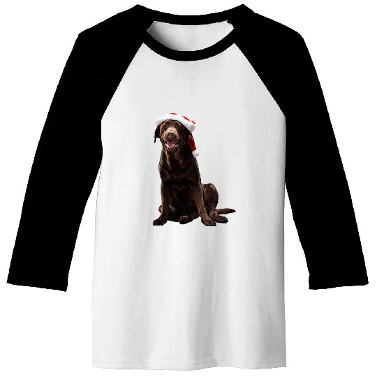 Labrador Pet Chocolate Lab Dog Christmas Cute Baseball Tees