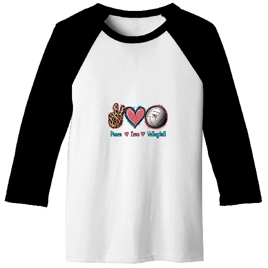 Sport Volleyball Peace Love Volleyball Fan Volleyball Tee Volleyball Coach Baseball Tees