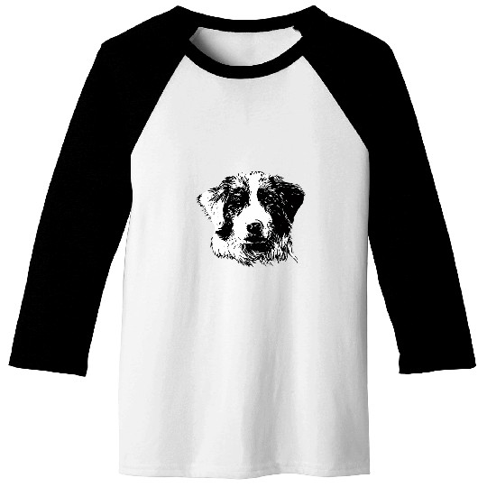 Australian Shepherd Pet Face Baseball Tees