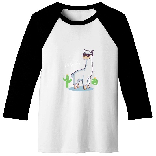 Llama Pet No Problama 63 Baseball Tees