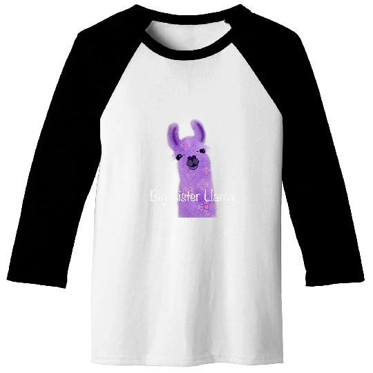 Llama Pet Big sister llama design Baseball Tees