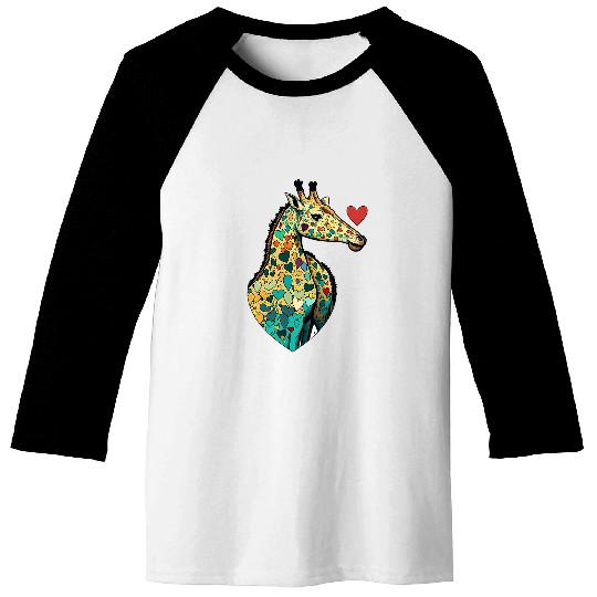 Giraffe Pet 8 Baseball Tees