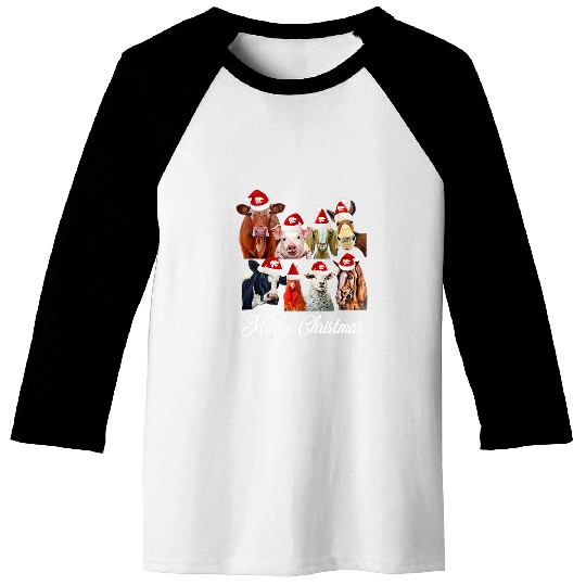 Kansas State Wildcats xmass Farmer xmass Farm Animals Baseball Tees