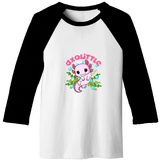 Axolotls Pet Axolittle design with Mexican amphibia Baseball Tees