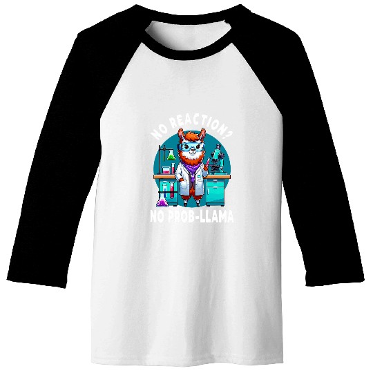 Llama Pet No Probllama Llama Alpaca For Science Teacher Baseball Tees