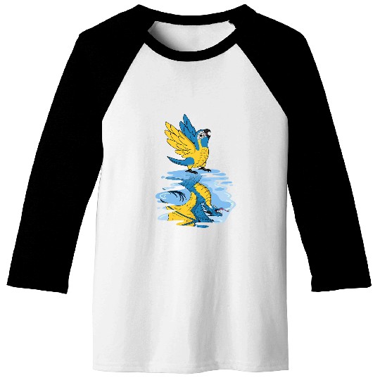 Dragon Pet Parrot 2Dragon Reflection I Bluethroated Macaw Baseball Tees