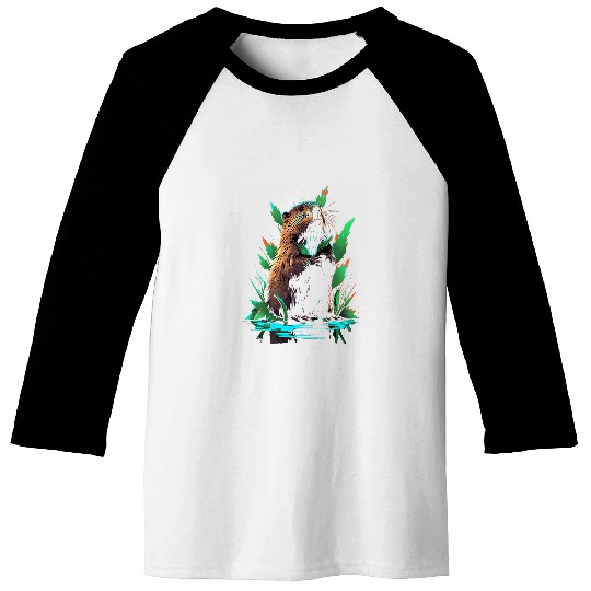 Beaver Pet Animal Rodent Beavers 08 Baseball Tees