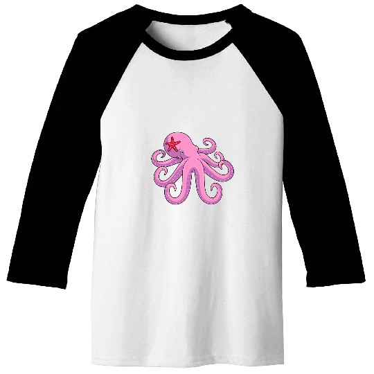 Octopus Pet Starfish Baseball Tees