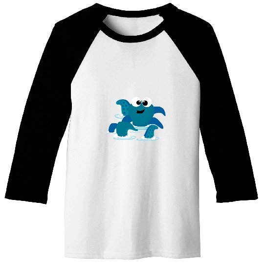Octopus Pet water cute funny Baseball Tees