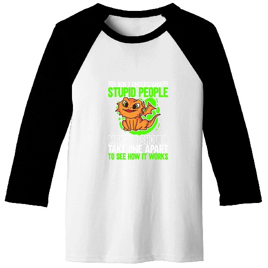 Dragon Pet I Dont Understand Stupid People Cute Dragon Lover Baseball Tees