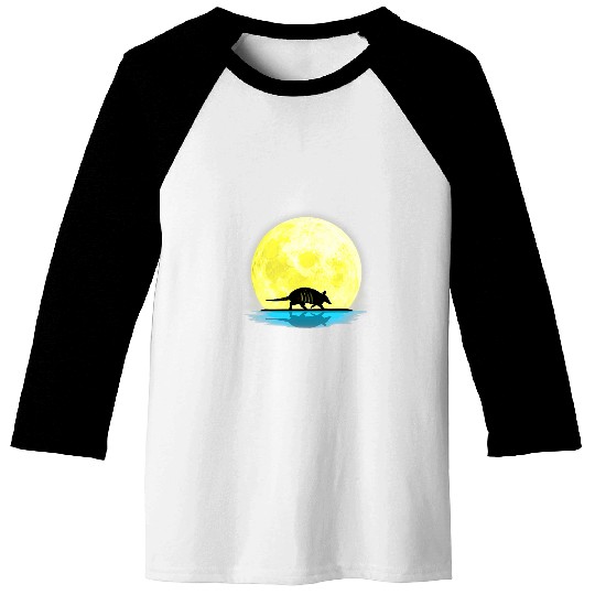 Armadillo Pet Full Moon Light Baseball Tees