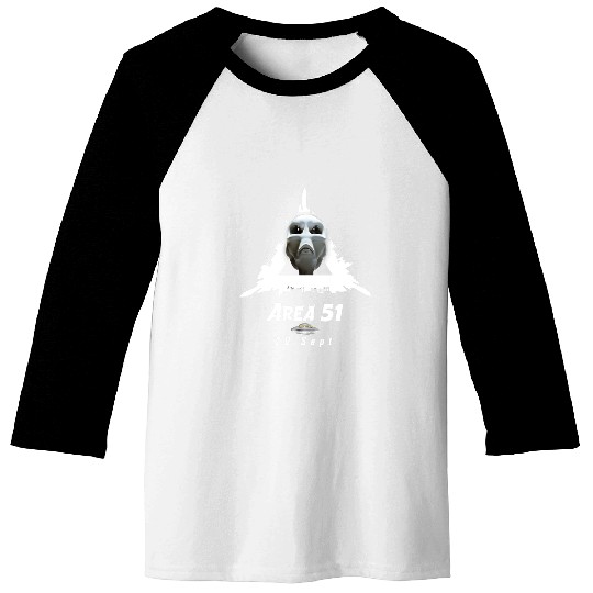 Aliens UFO Area 51 Alien 22 Baseball Tees