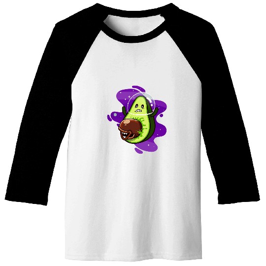 Aliens UFO Avocado Guacamole Fan Baseball Tees