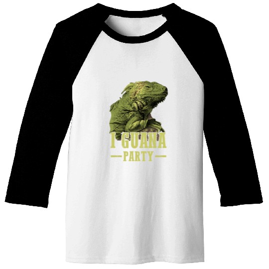 Iguana Pet hunter Party for boys Iguanas Iguana Lizard men Baseball Tees