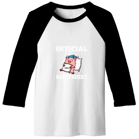 Pig Pet Official sleep Pig 01 Baseball Tees