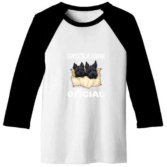 Scottish Terrier Pet Terrier Dog Official Sleep Pajamas Nightgown Baseball Tees