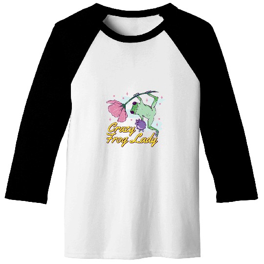 Frog Pet crazys Frog Lady Frog Lily Pads Baseball Tees