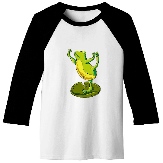 Frog Pet Yoga Frog Yoga Toad Baseball Tees