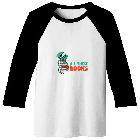 Book Fun Reading Dragon For Librarian Reader Bookworm Baseball Tees