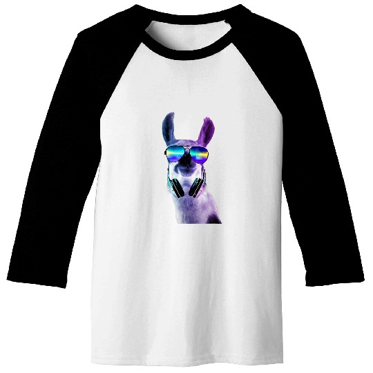 Llama Pet Rave Llama EDM DJ Tech House Music Underground Funny Baseball Tees