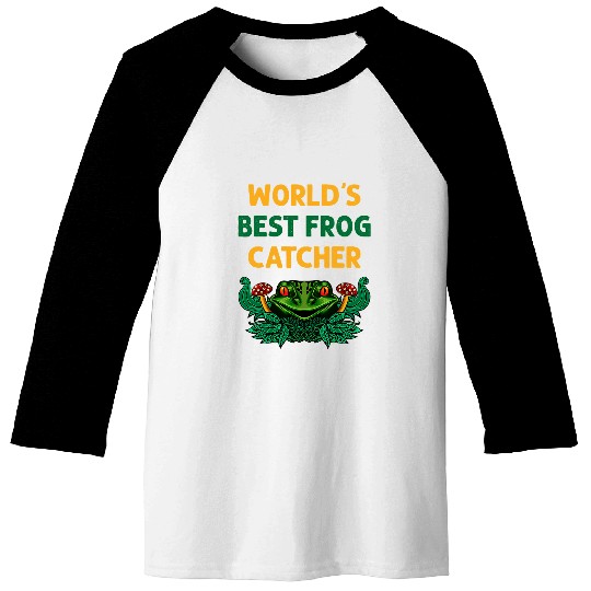 Frog Pet Worlds bests Frog Catcher Angry Toad Head for Fro Hunter Baseball Tees