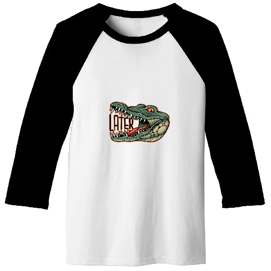 Alligator Pet Later Alligator Funny Graphic Baseball Tees