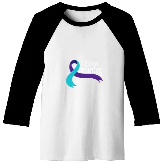 suicides Prevention 988 Ribbon Keep Fighting suicides Prevention Awareness Depression Baseball Tees